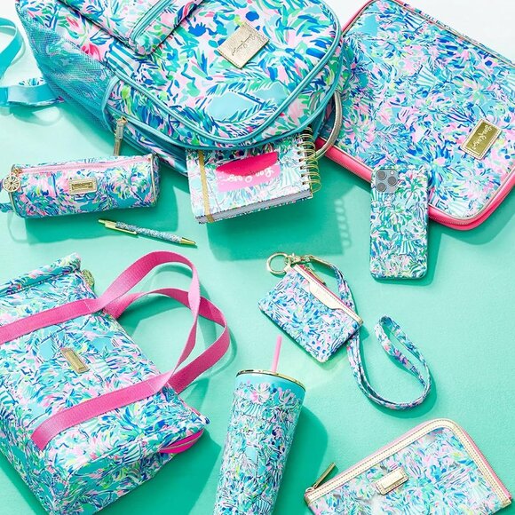 Blue ID Holder Wallet for Women Cabana Cocktail - Picture 2 of 7